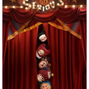 Popmart Why so serious, juggling clown, Dimoo and hanging Molly